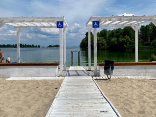 На одному із черкаських пляжів створили зону для осіб з інвалідністю